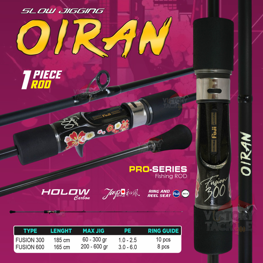 Joran Pancing OVERHEAD Slow Jigging Oiran Fusion 300 | 600 ROD OVERHEAD