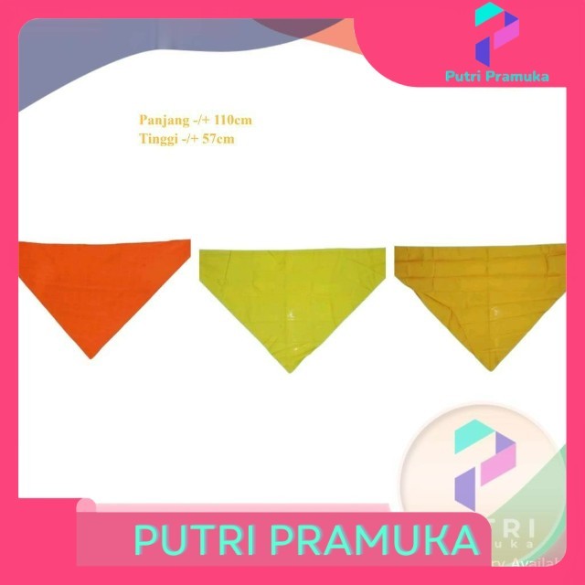 Syal Polos wira Kuning Ukuran Sma