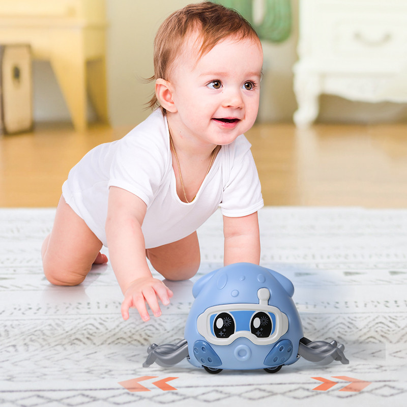 Double loop power running, doodle octopus baby and toddler simulation early education simulation cra