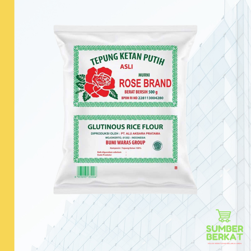 

ROSE BRAND TEPUNG KETAN PUTIH 500 GRAM