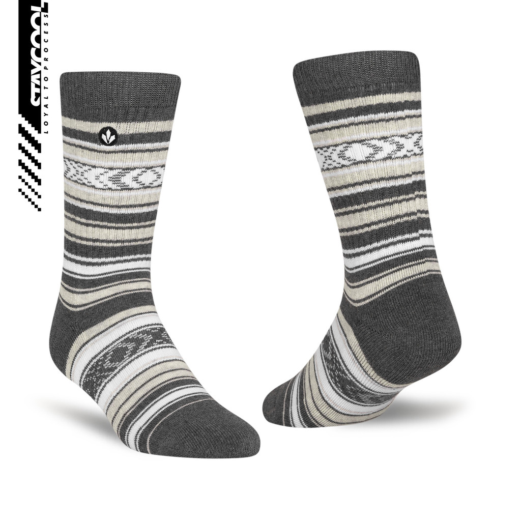StayCool Socks Kaos Kaki Lifestyle Stripe - Sparkler Misty