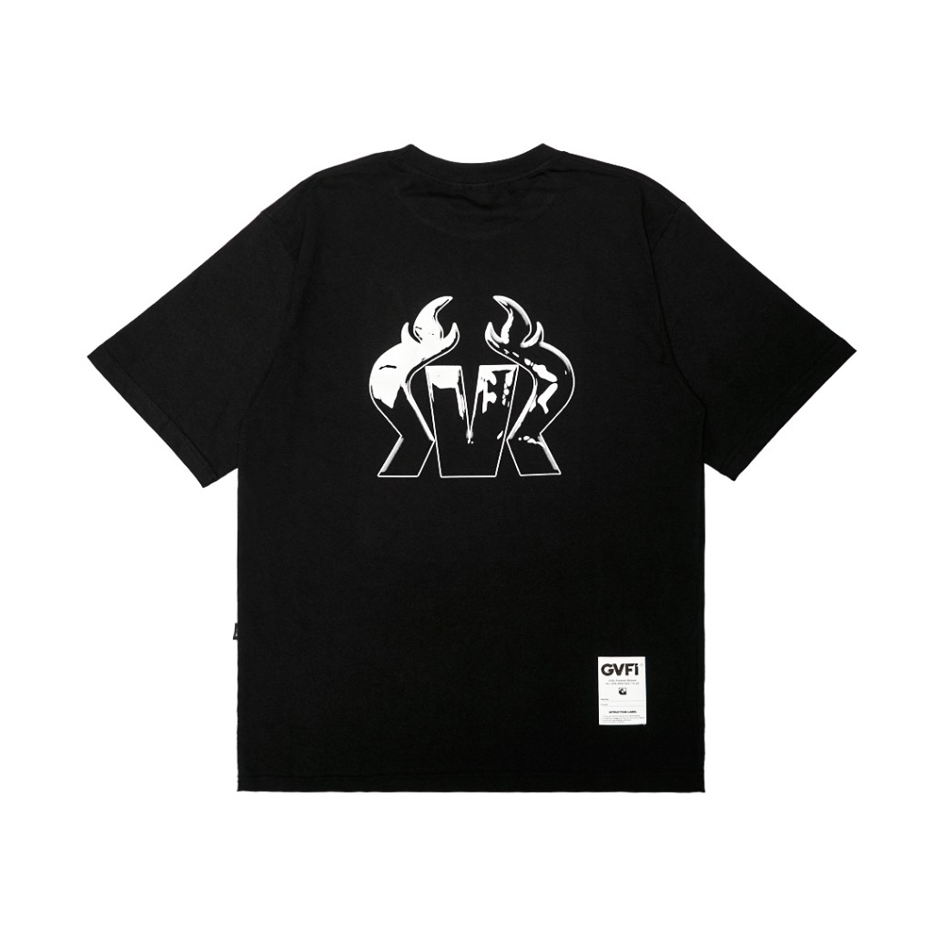 【HOT】 GVFI X Rocket Rockers T-Shirt Chrome Black T-shirt