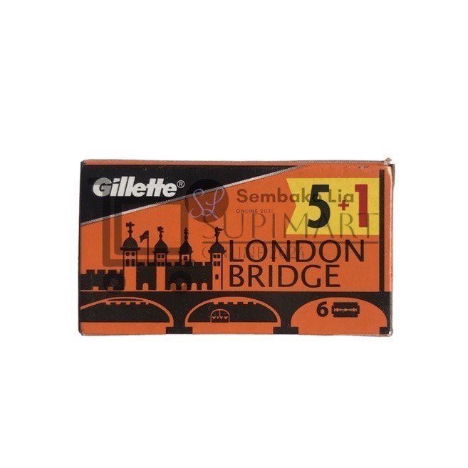 Silet London Bridge Original / Silet Tajam Gillette London Bridge Silet / Silet Cukur Kumis Pisau Cu
