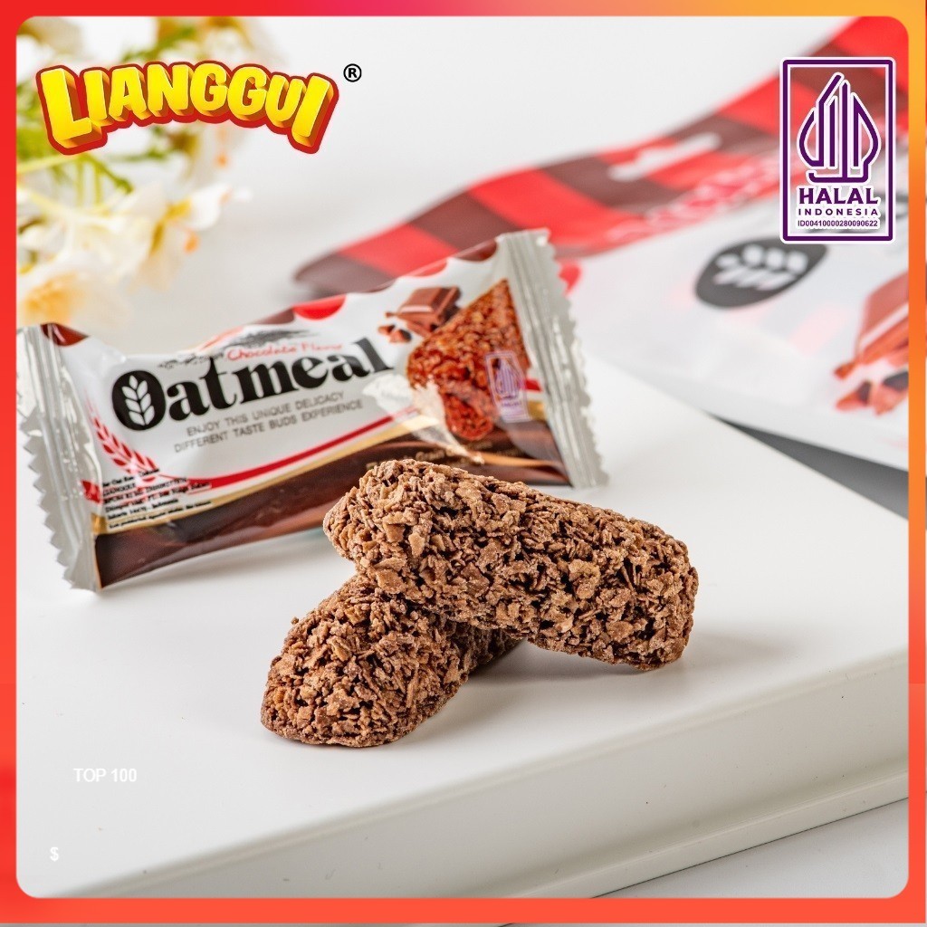 

[Menjual harga rendah] LIANGGUI Oatmeal Rasa Coklat Oatmeal Crispy Original Taste Chocolate Flavour Snack Cokelat VIRAL BEST SELLER Biskuit Oat