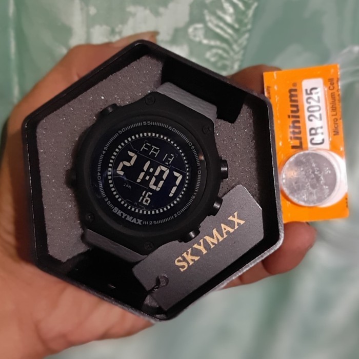 Jam tangan ORIGINAL Water resist 100% SKYMAX - Abu-abu, 40mm cewek