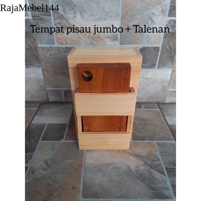 

Tempat Pisau Jumbo/Tempat Pisau Daging/Tempat Pisau Jumbo+Talenan - T.Pisau Jumbo gratis ongkir