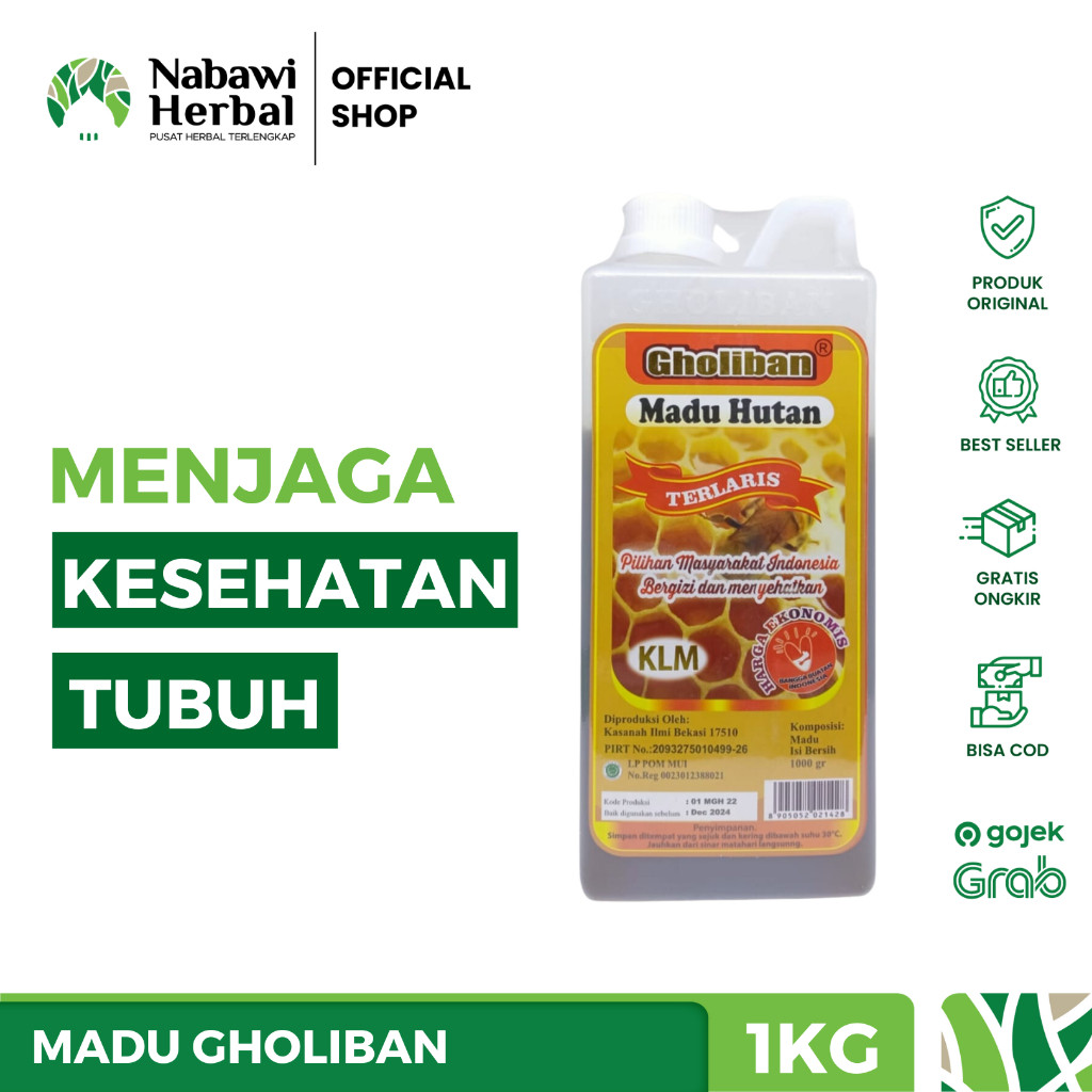 

GHOLIBAN - Madu Hutan Kalimantan KLM 100% Asli 1kg Z1Y
