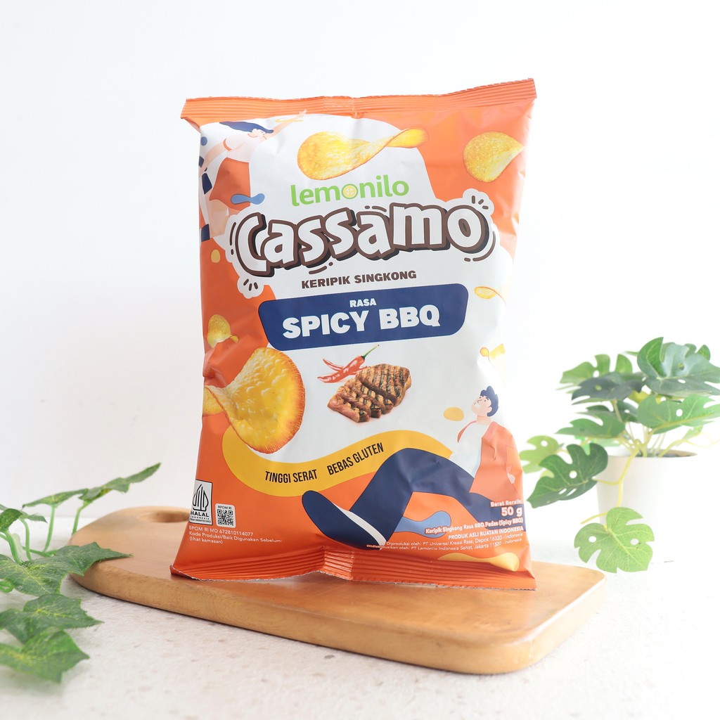 

50g Spicy BBQ Cassamo Keripik Singkong Rasa Spicy BBQ - Lemonilo