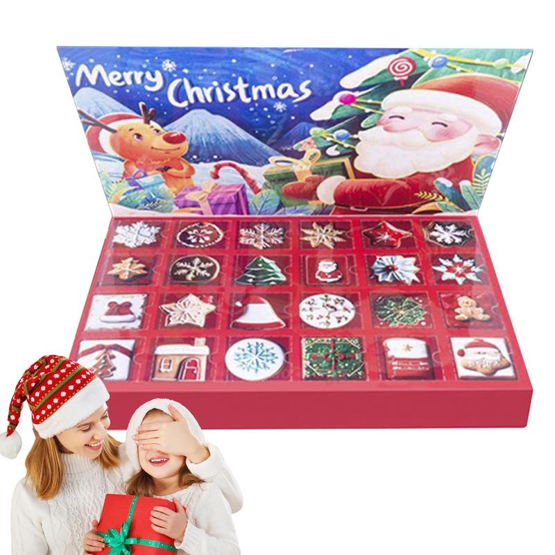 

Christmas Advent Calendar Empty Box 24 Grids Gift Candy Boxes Creative Fillable Christmas Countdown Advent Calendar For Kids
