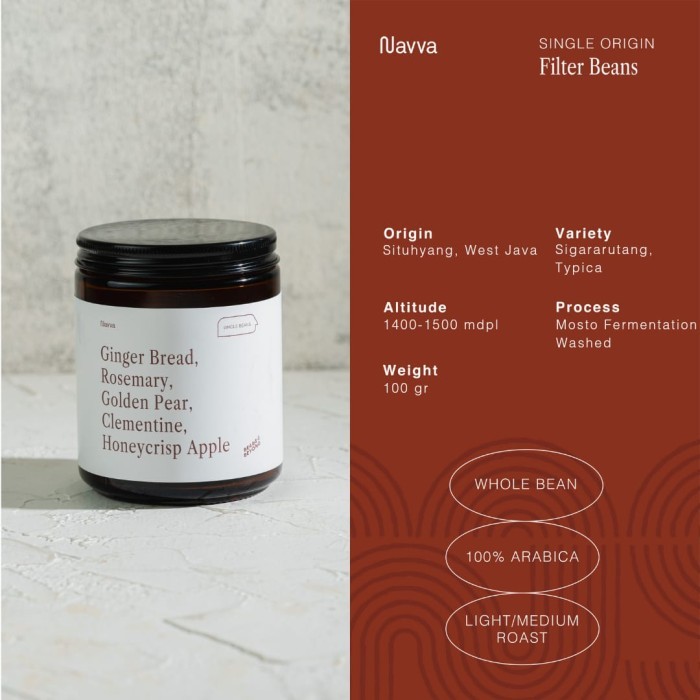 

100 gr Filter Beans Arabica Manual Brew Palasari Mosto / Biji Kopi Sangrai Arabica V60
