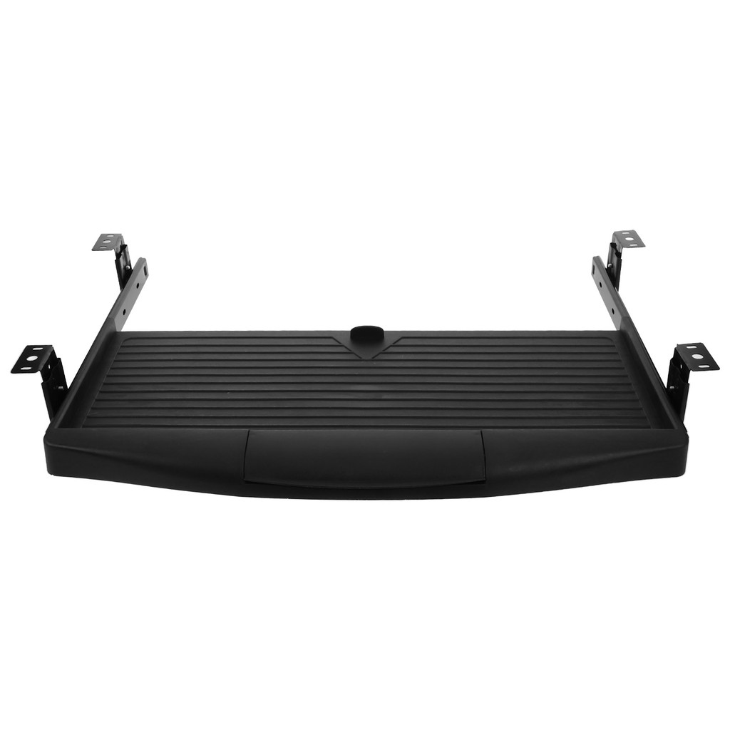 

Slideshow Adjustable Bracket Office Computer Mouse Out Keyboard Tray Aluminum Alloy Drawer under Desk