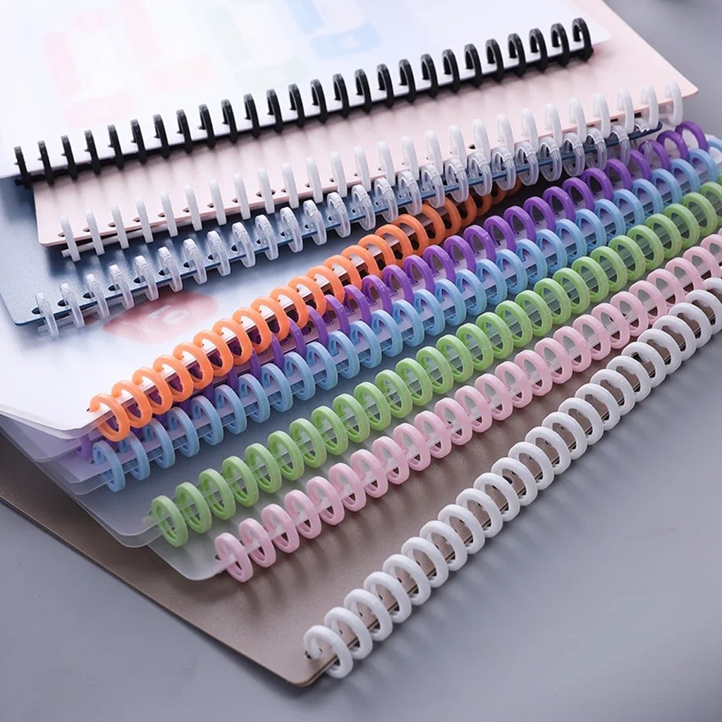 

LB Ring Binding Binder Loose Leaf 30 Holes Ukuran A5 B5 Spiral Bahan Plastik ukuran S113