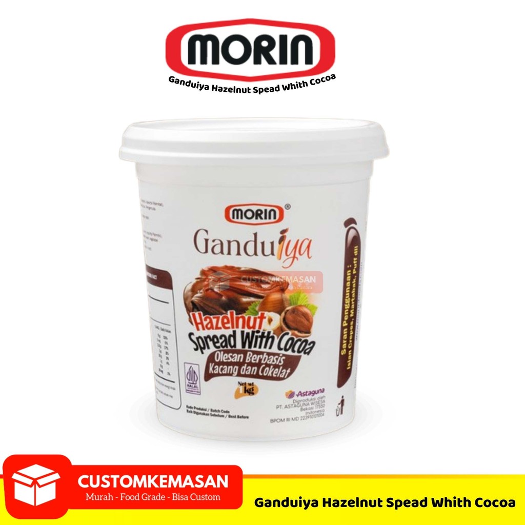 

Morin Ganduiya Selai Coklat Hazelnut 1 Kg / Saus Cokelat Hazelnut / Morin Saus Cokelat Hazelnut