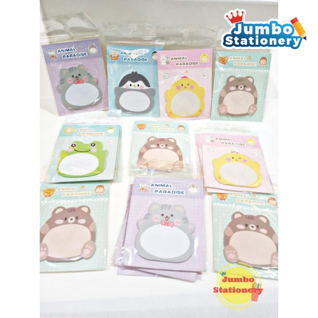 

Sticky Notes Motif Hewan Kertas Memo Karakter Animal