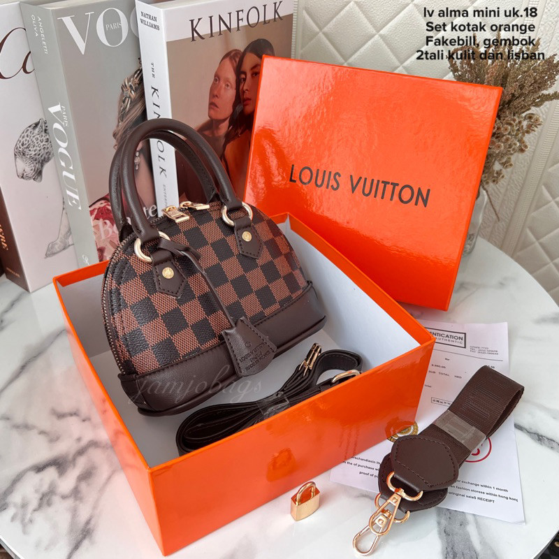 FREE KOTAK TAS LV ALMA MINI PREMIUM TAS BATAM JAMJO