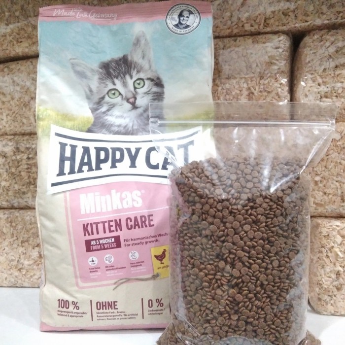 Makanan Kucing Happy Cat Minkas Kitten Care 1kg Repack HappyCat Kitten