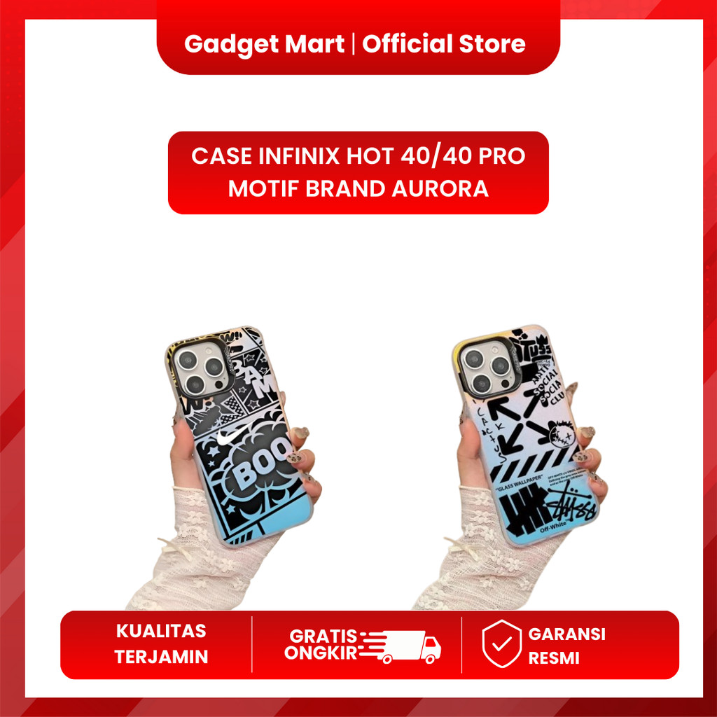 Case Infinix Hot 40/40 Pro Motif Brand Aurora