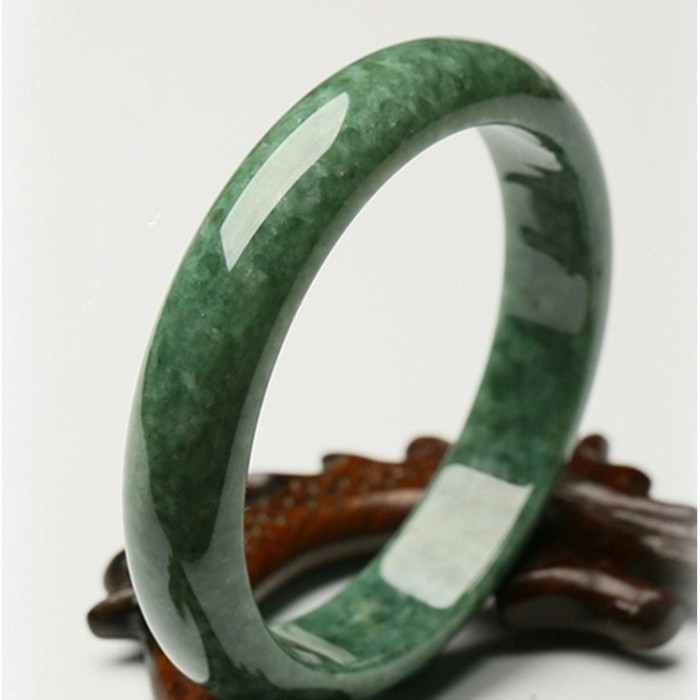 Gelang Giok Asli china + Sertifikat - 63-64