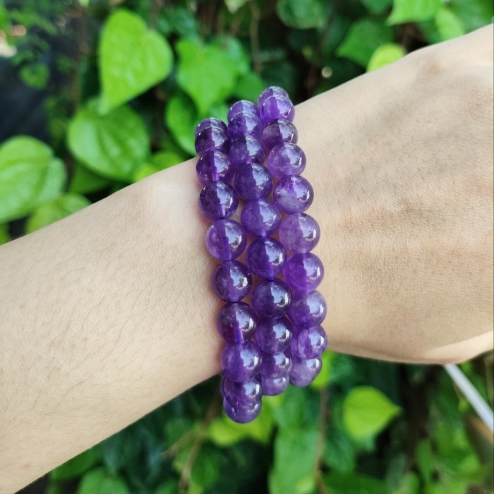 Crystal Cosset Amethyst Bracelet
