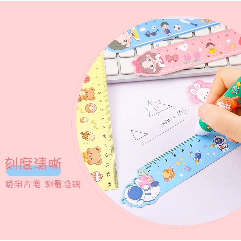 

Kartun hewan penggaris kertas pembatas buku hadiah / penggaris kartu souvenr alat tulis / kreatif penggaris kertas