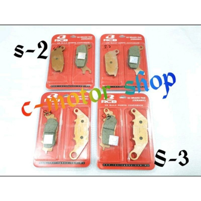 Kampas Rem Rcb Disc Pad Rcb S Series S1 S 2 S 3 Kiri & Kanan Untuk Kaliper Rcb S1/S2/S3 Kampas Rem D
