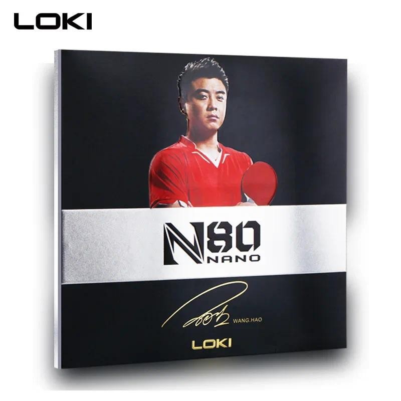 LOKI- N80 Table Tennis Rubber, High Density, Yellow Sponge,High Sticky, Strong Spin, Ping Pong Rubbe