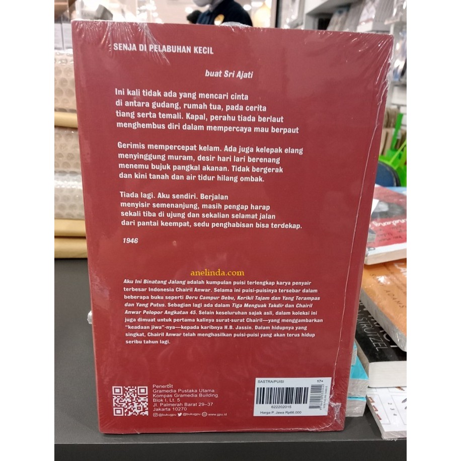 

AKU INI BINATANG JALANG - COVER BARU KUMPULAN PUISI CHAIRIL ANWAR