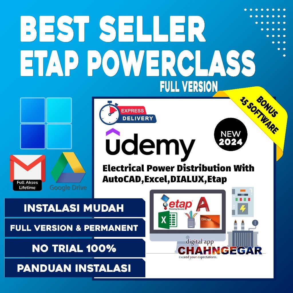 Udemy – Panduan Praktis Electrical Power Distribution With,AutoCAD,Excel,DIALUX,Etap