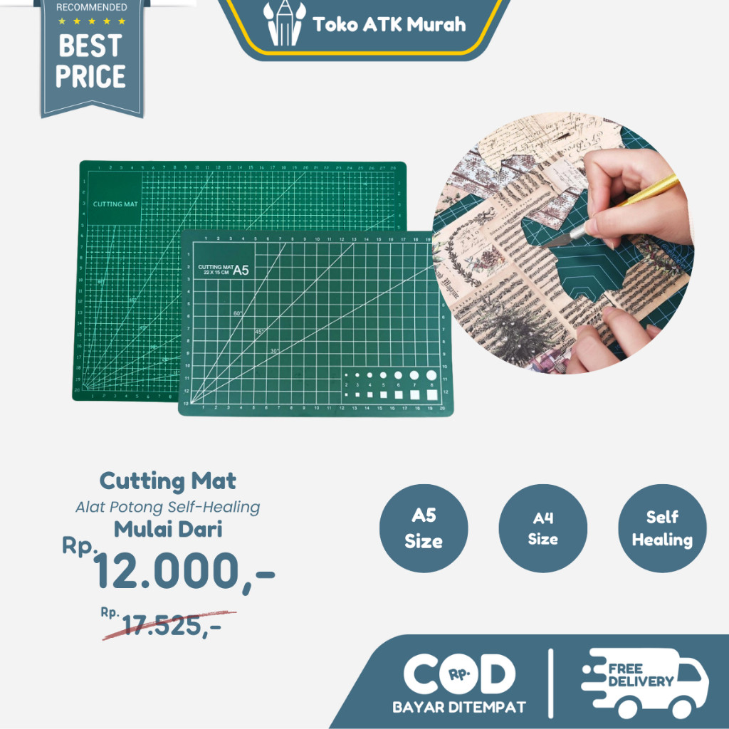 

Ready NEW Cutting Mat A5 / A4 - Alas Potong Work Pad Anti Slip (A5 - 22x15cm / A4 - 30x22cm) - ATKMURAH Mainan Anak High Quality