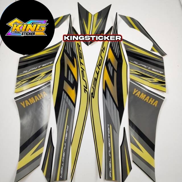 Striping stiker motor yamaha jupiter z1 115 2016 2017 hitam