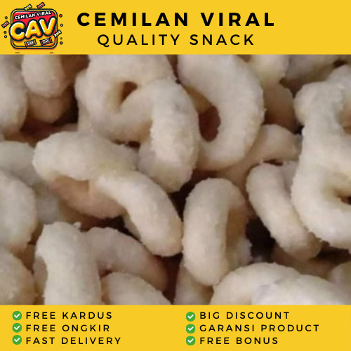 

CAV KUE LADU MANIS 8 1kg Kue Gabus Manis bentuk angka delapan kue kering Makanan ringan viral