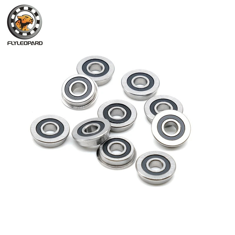 10 buah F625 2RS 5x16x5mm miniatur Flange Bearing 625 RS F625RS 5*16*5 ABEC-7 3D Printer & Model pes