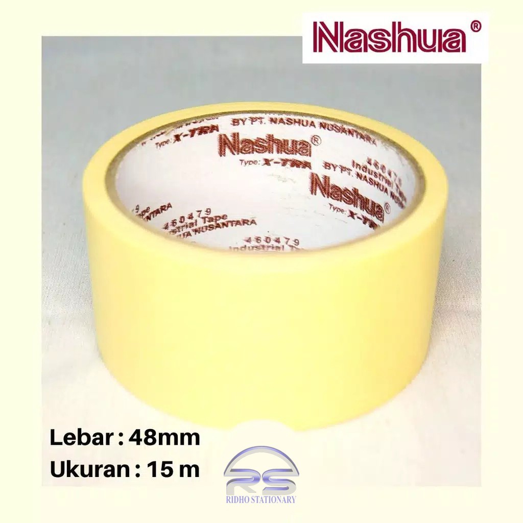 

Lakban Kertas NASHUA 48mm x 15 M Industrial Masking Tape Nashwa Selotip Solasi ORI