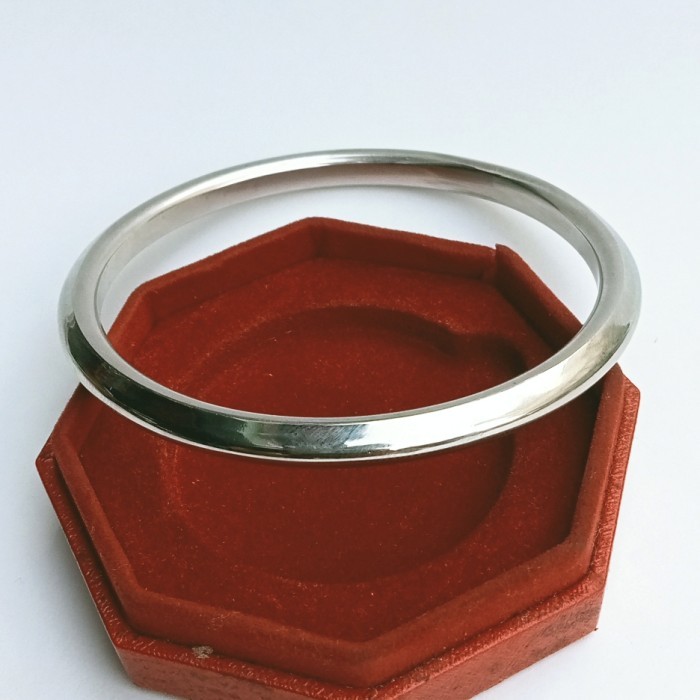 "VN.KIA" - READY STOCK gelang tangan pria baja putih model india