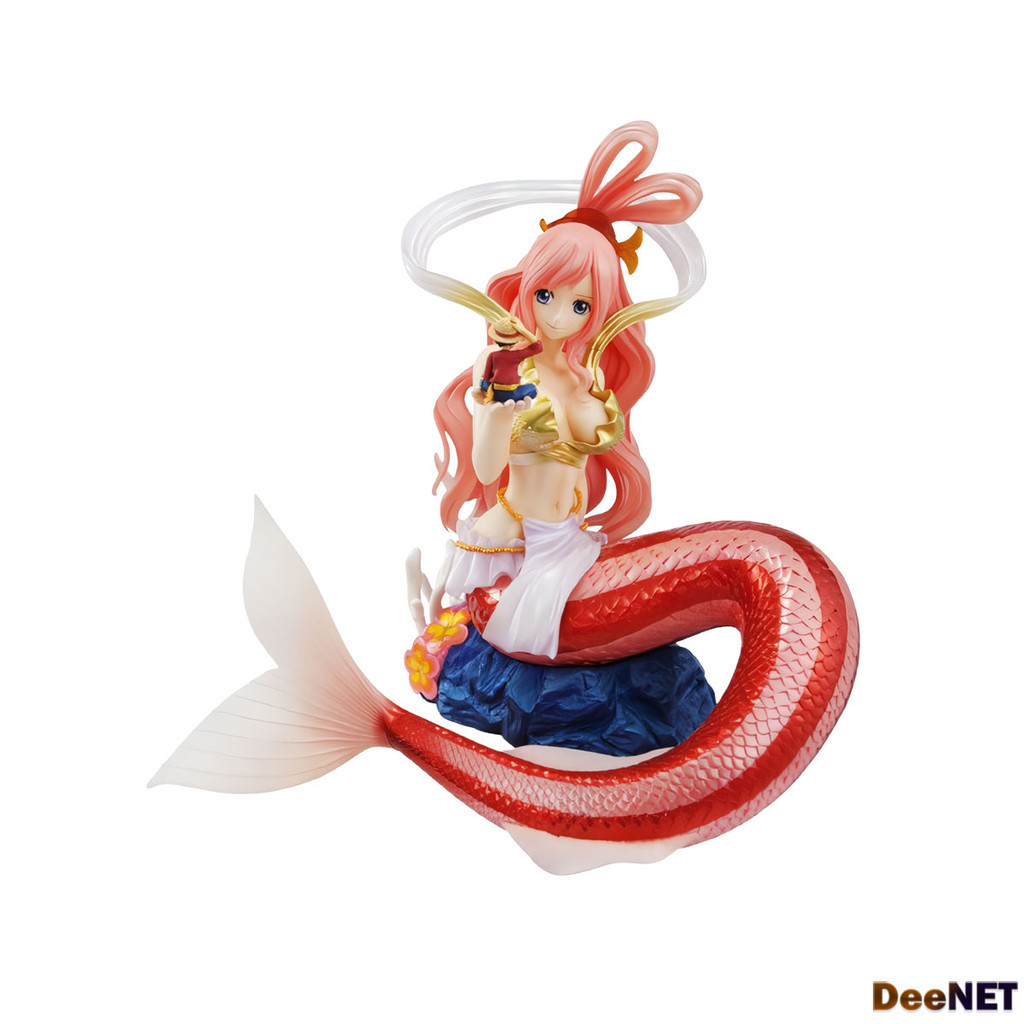 Princess Shirahoshi holding Luffy POP Mermaid One Piece 23cm Action Figure PVC D-YLG032
