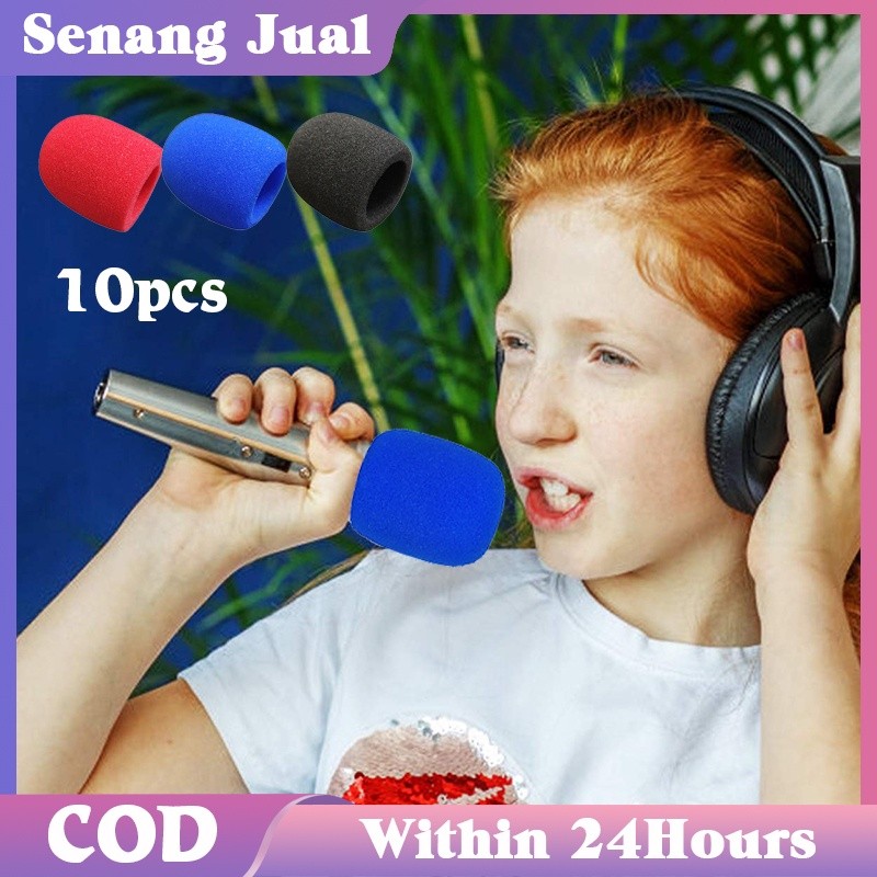 10Pcs Busa Mic / Cover Microphone / Spon Tutup Kepala Pelindung Microphone
