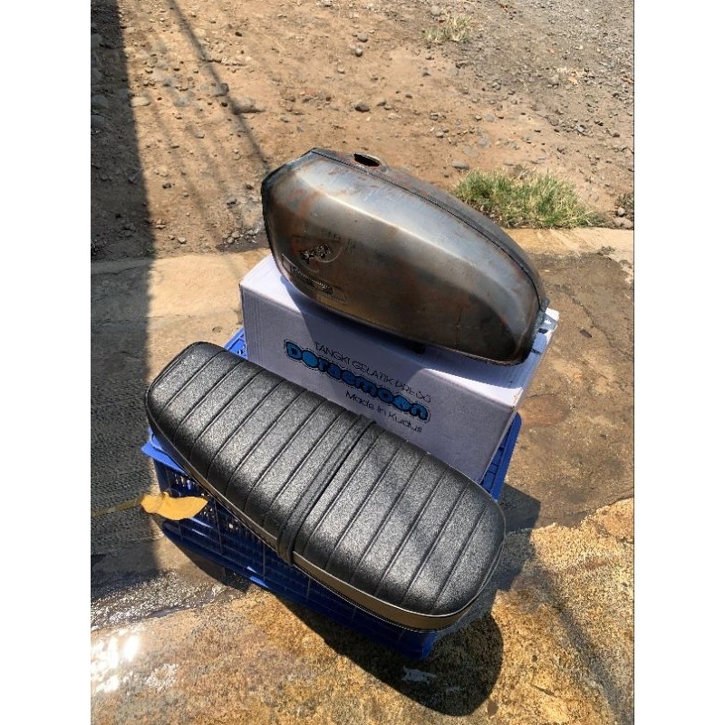 paket body set cb psp style tangki cb100 set jok original