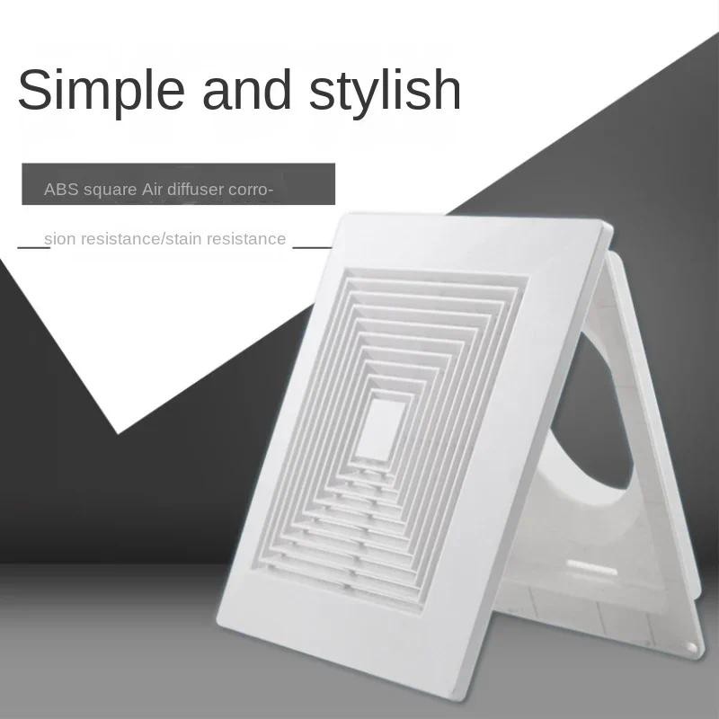 

1PCS ABS Square Diffuser Air Conditioner Air Outlet Ceiling Ceiling New Air Outlet Ceiling Duct Exhaust Vent Ventilation Hood