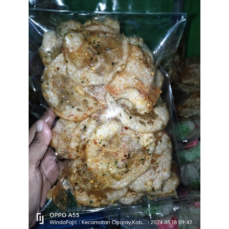 

Elod Kaca 120gr/Keripik Kaca/Sebring Elod/Seblak Kering Pedas Daun Jeruk/Cemilan Pedas Daun Jeruk