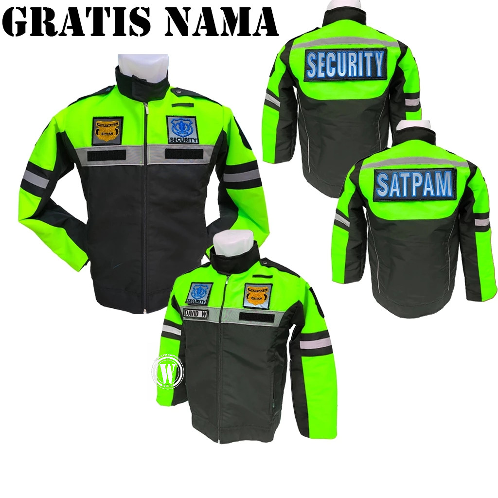 Guard Shop - Jaket Security Satpam Taslan Anti Air Model Palang Terbaru