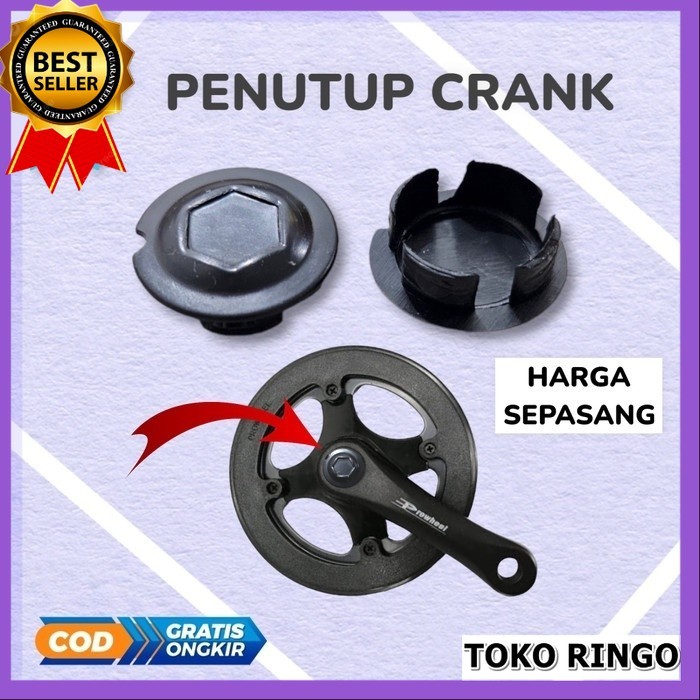Sepasang Penutup crank arm dari debu sepeda mtb lipat fixie anak bmx bb tutup pedal engkol plastik u