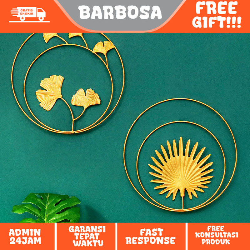 Dekorasi Hiasan Dinding Daun Aesthetic Nordic Style