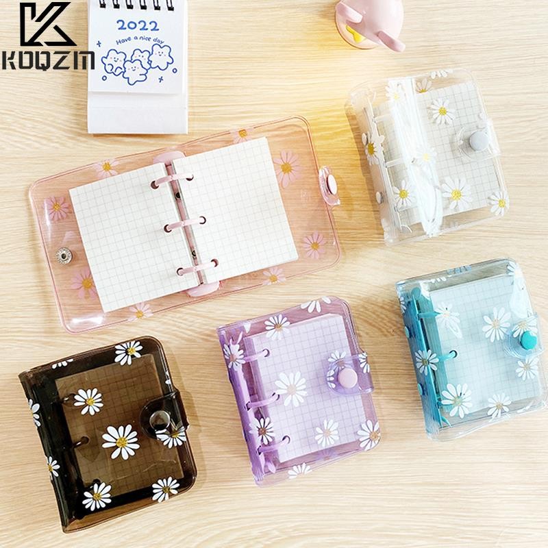 Mini 3 Hole Daisy Binder Note Planner Organizer Notebook Journal Diary Ring Binder Kawaii School Sup