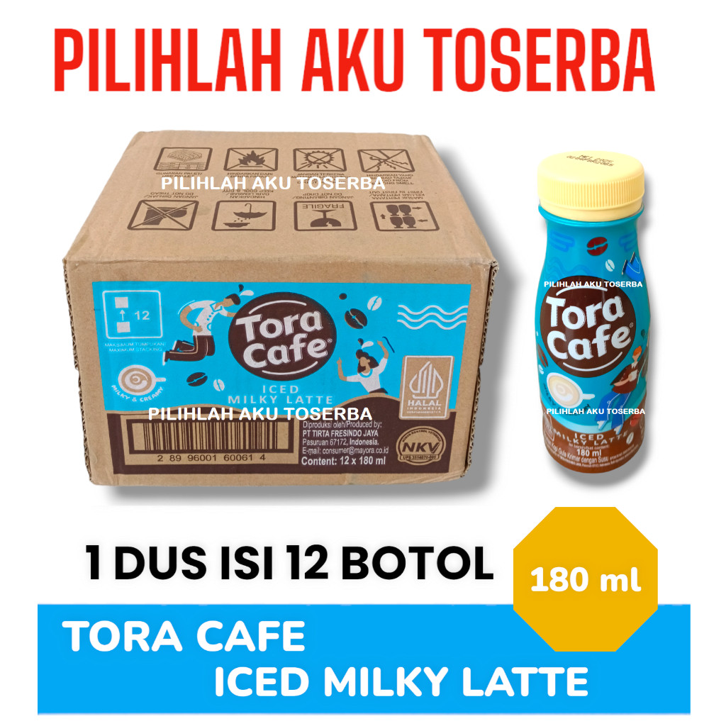 Kopi TORACAFE Iced MILKY LATTE 180 ml - ( 1 DUS isi 12 )