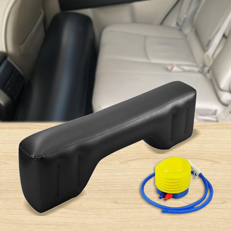 Bantal Angin Sandaran Kaki Mobil - Inflatable Footrest Pillow dengan Pompa Praktis