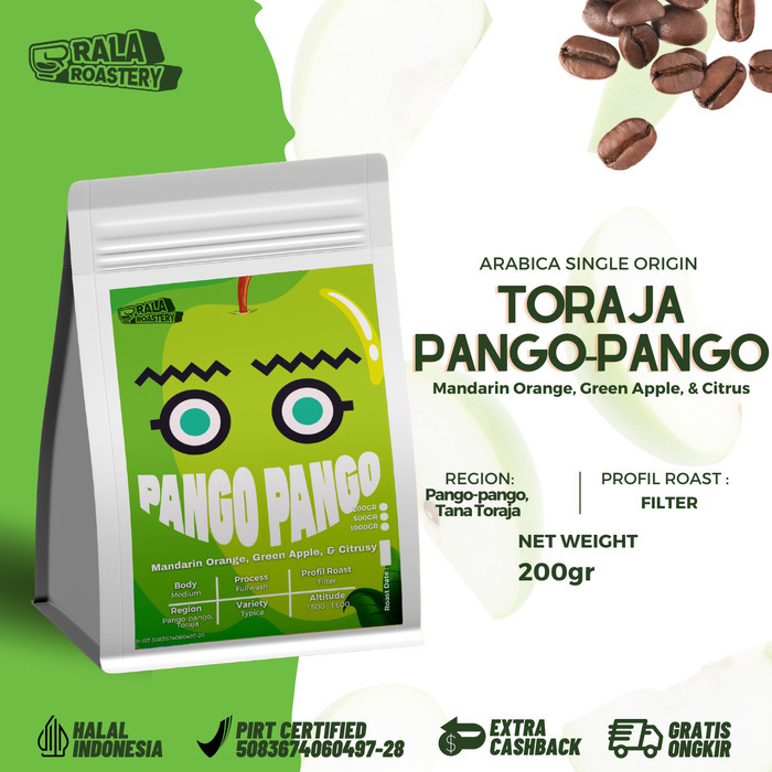 

Kopi Arabika Toraja Pango-pango | Biji Kopi Single Origin Arabica 200gr - BEANS