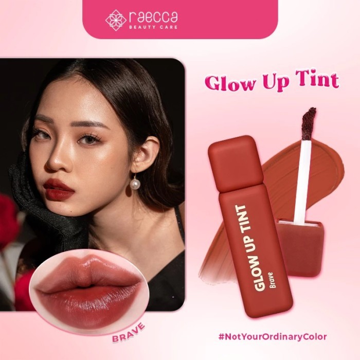 promo  -[BPOM] RAECCA GLOW UP TINT LIP TINT LIPTINT - BRAVE