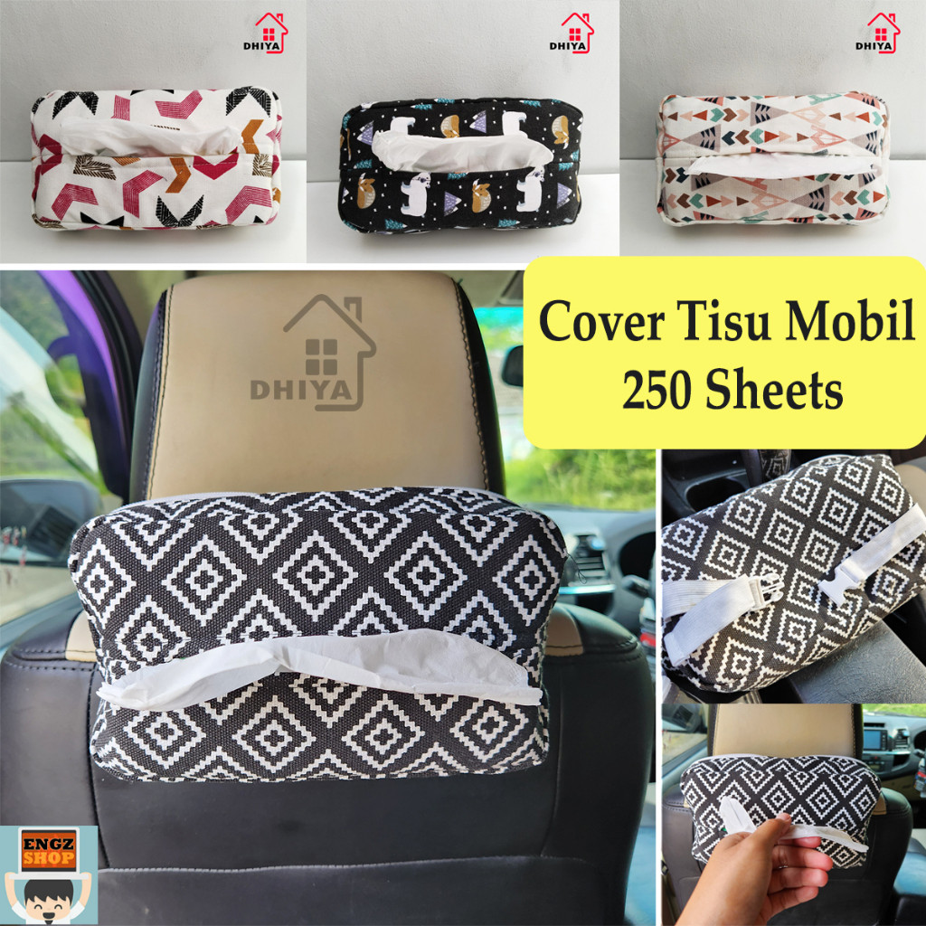 Tempat Tisu Mobil Sarung Tisu Leher Jok Mobil Unik 250 Sheets