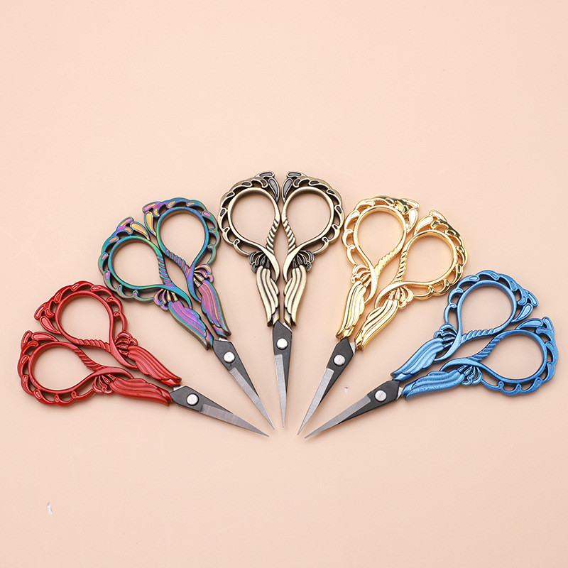 

Mr. Paper 3 styles 1/pack stainless steel Buddhist orchid scissors plum blossom scissors gift Buddha hand lotus flower scissors