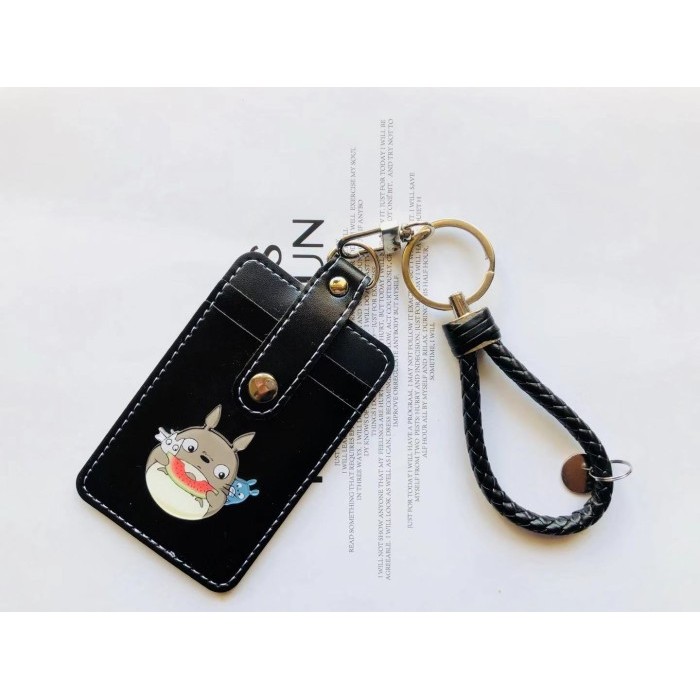 

New Collection ID card holder totoro/ gantungan kartu /lanyard/ name tag/tempat kartu - HITAM C